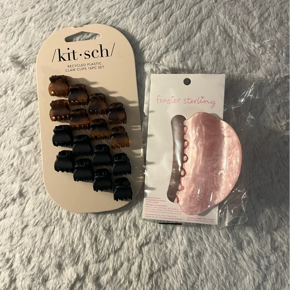 Kitsch and Frasier Sterling Hair Claw Clips Set - Picture 1 of 2
